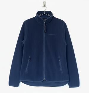 Peak Performance Blue Pile Fleece Jacket Womens Medium 2 Way Zip Outdoor
